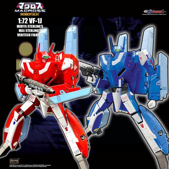 1/72 VF-1J MAX AND MIRIYA STERLING  WITH FAST PACK ARMOUR 