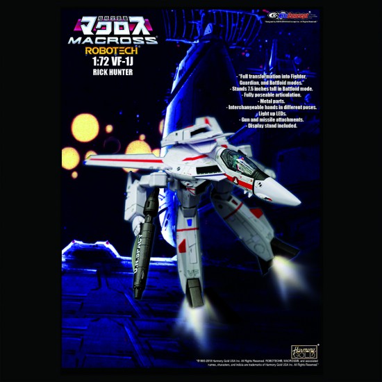 1/72 VF-1J RICK HUNTER WITH FAST PACK ARMOUR 