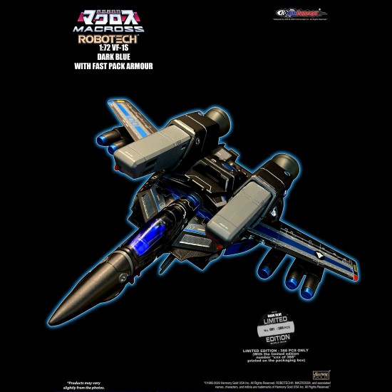 1/72 VF-1S DARK BLUE WITH FAST PACK ARMOUR 