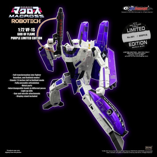 1/72 VF-1S GOD OF FLAME PURPLE LIMITED EDITION 